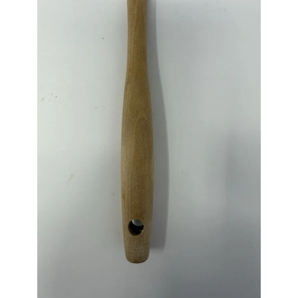 Le Creuset Silicone Spatula Set 2 Wooden Handle Baking Cooking Utensils